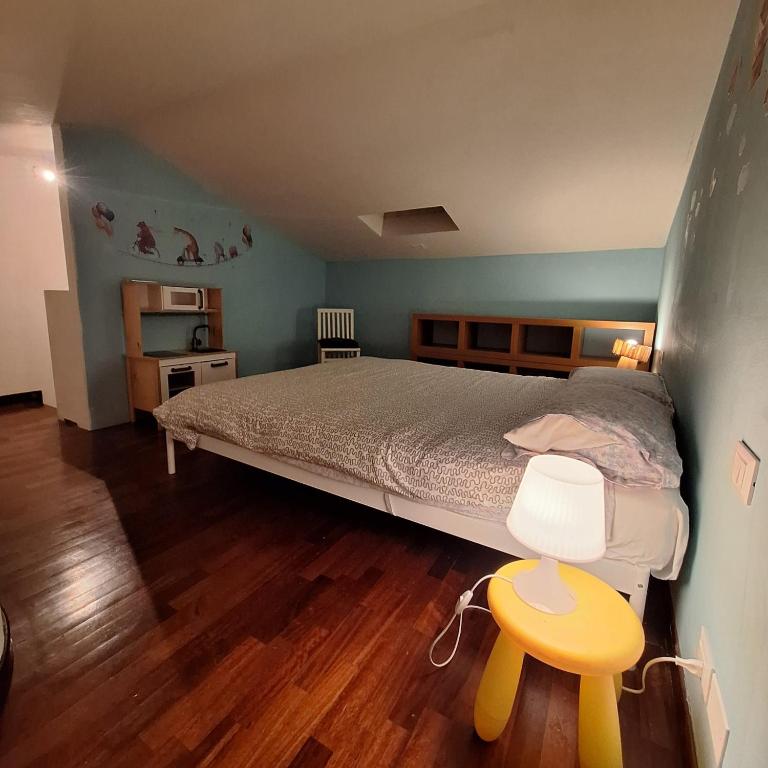 Camera da letto dell'appartamento La Coccinella in Toscana
